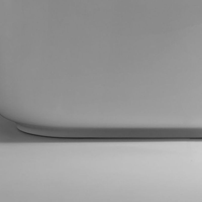 Modern Acrylic Bathtub Freestanding Soaking Tub , 27.56-inch Wide