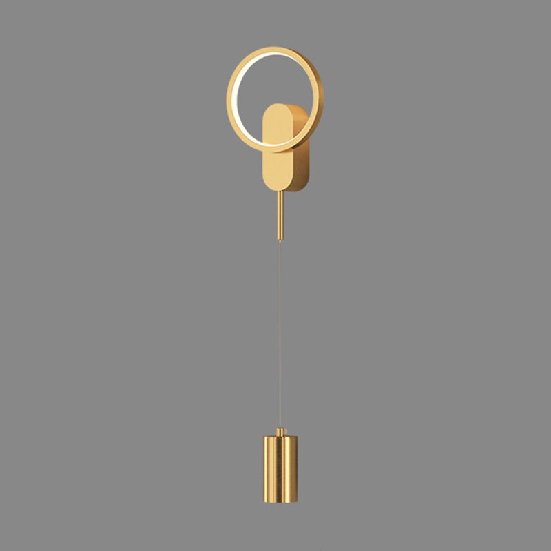 Metal Geometric Wall Sconce Lights Modern 2 Lights Wall Lighting Fixtures