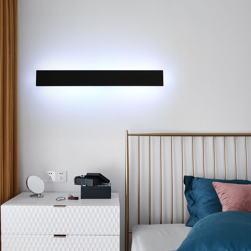 Metal Rectangular Wall Mounted Light Modern Style 1 Light Wall Light Sconces
