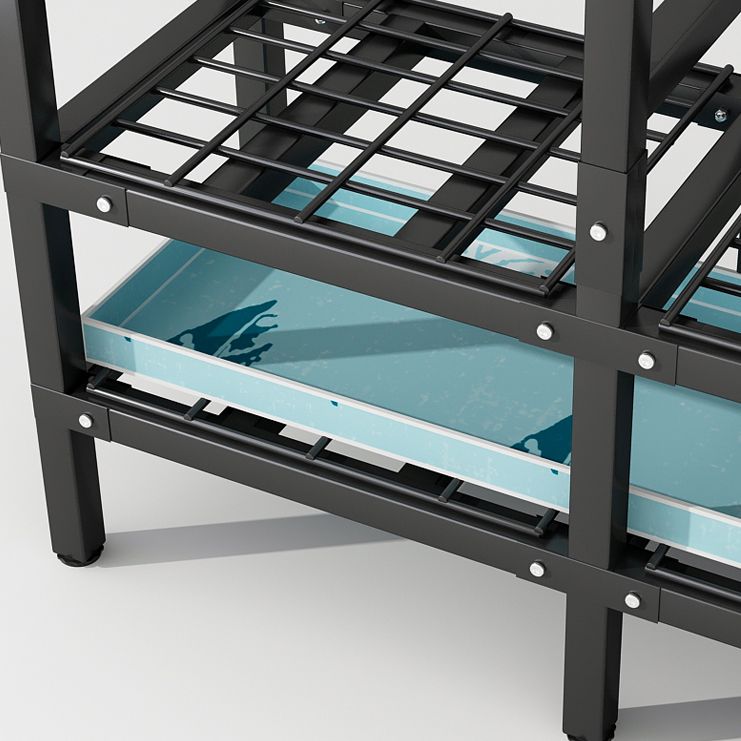 Foldable Freestanding Wardrobe Metal Frame Multifunctional Wardrobe