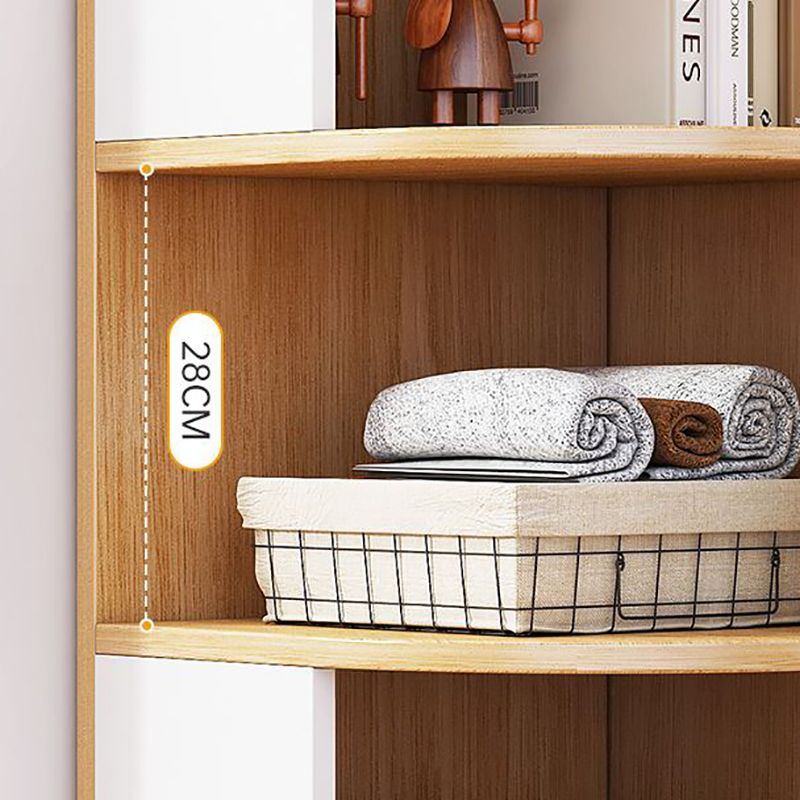 Urban Bookcase Engineered Wood Closed Back Shelf Bookcase for Living Room