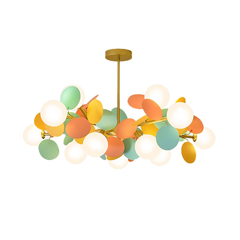 Bubbles Bedroom Ceiling Pendant Light Metal Nordic Style Chandelier Light Fixture