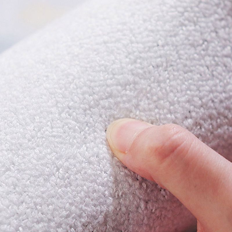 Dark Gray Modern Rug Polyester Linen Indoor Rug Washable Rug for Drawing Room