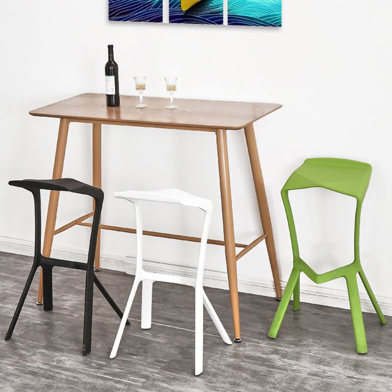 Nordic Stackable Bar-stool Plastic Counter Bar Stool for Home
