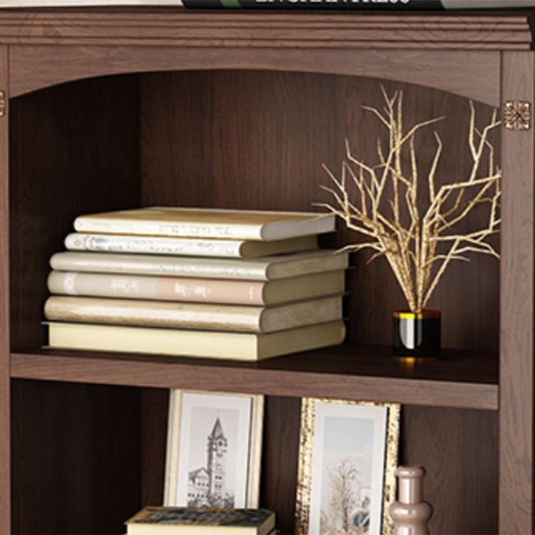 Contemporary Vertical Standard Bookcase Wooden Closed Back Bookcase