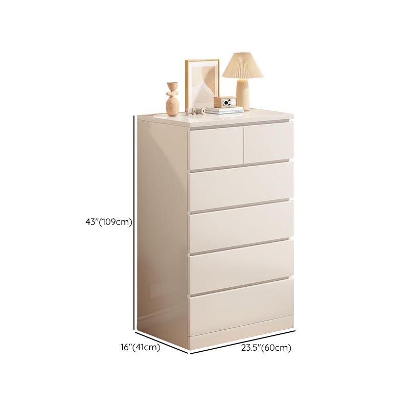 Ultra-Modern Lingerie Chest Wood Vertical Storage Chest with Drawers for Bedroom
