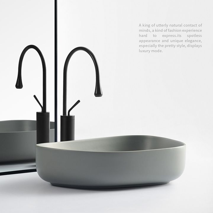 Modern Vessel Bathroom Sink Porcelain Specialty Shut-Off Valve Included Basin Sink