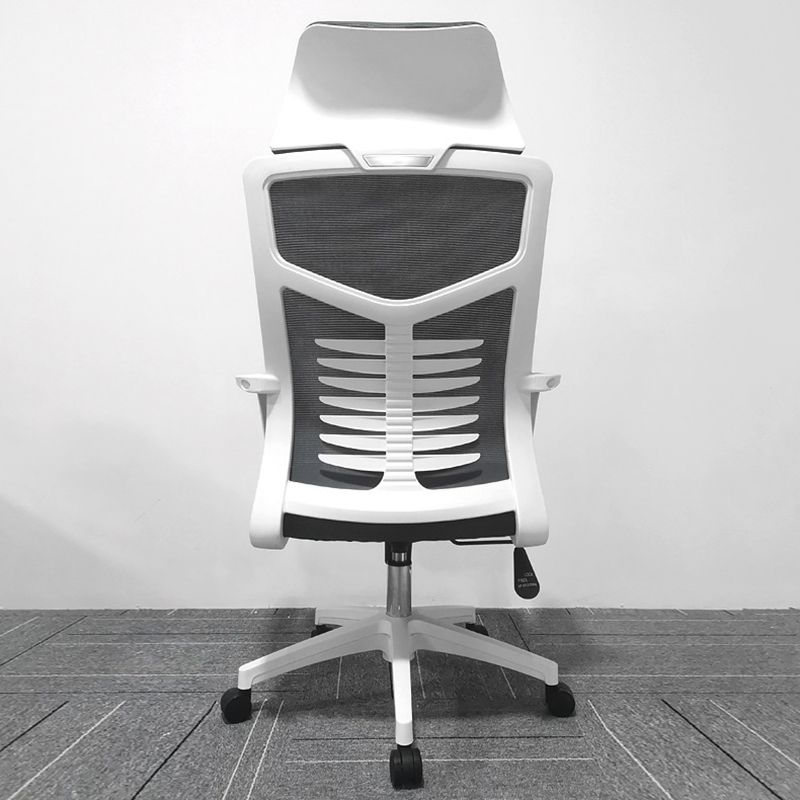 High Back Task Chair Modern Nylon Slide Arms Included Office Chair