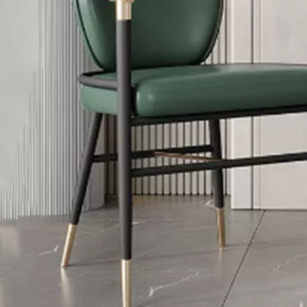 Contemporary Style Arm Chair Metal Dining Room Chair for Home