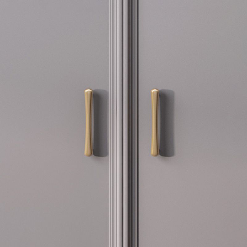 Modern Style Buffet Table Solid Wood 49.6"H Side Board with Cabinets and Drawers