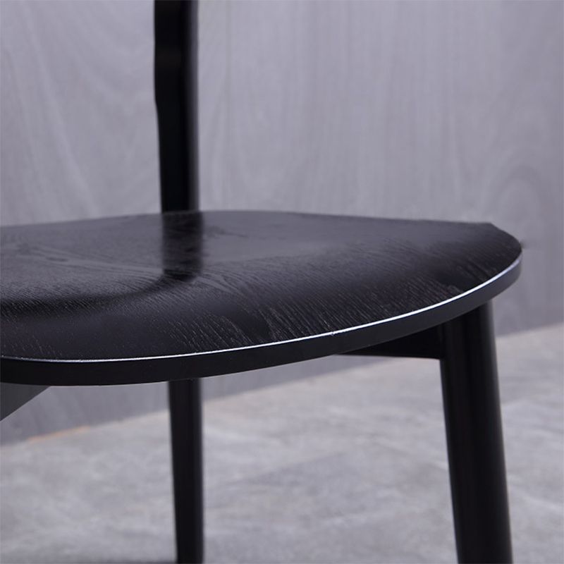 Modern Side Chair Solid Wood Open Back Dining Chair for Home