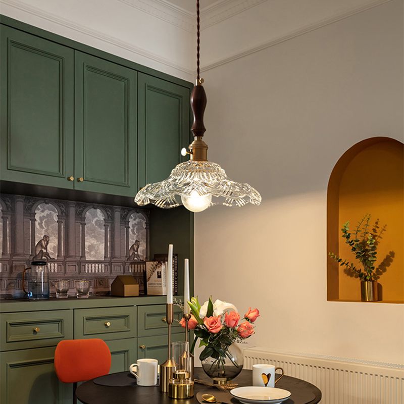 Modern Style Glass Hanging Light Simple Pendant Lighting Fixture for Sitting Room