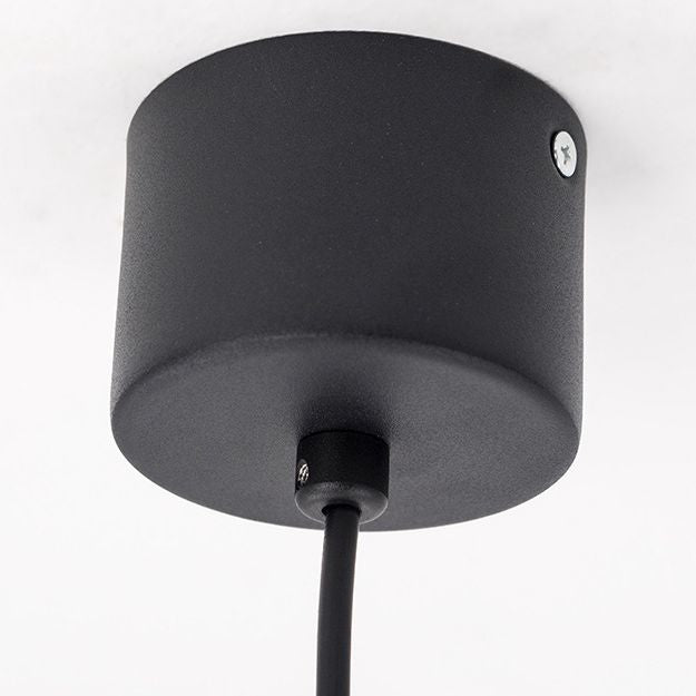 Nordic Modern Creative Metal Pendant Light Black Flying Saucer LED Suspension Light for Bedroom