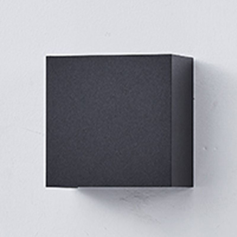 Nordic Style Wall Light Square Shape Wall Lamp with Aluminum Shade for Bedroom