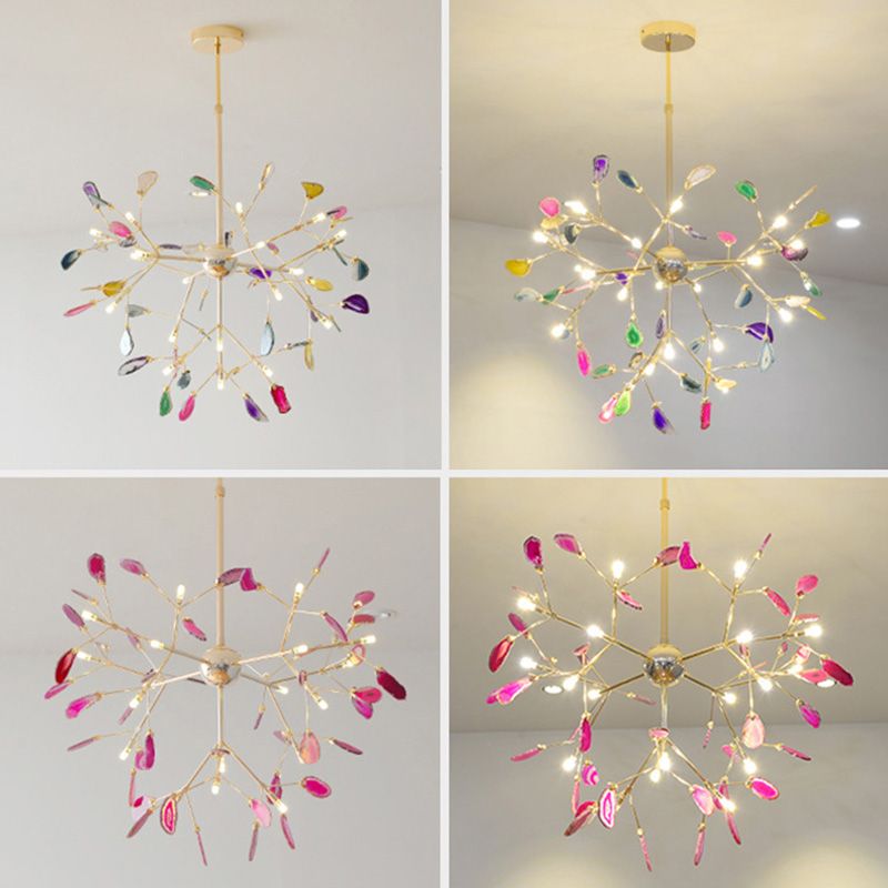 Fireflies Camera da letto Lampaggio dell'illuminazione Metal Minimalist Style Pendente lampadario