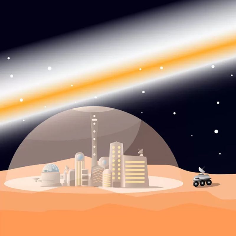 Stain-Resistant Outer Space Mural Wallpaper Custom Minimalist Wall Art for Kid's Bedroom Decoration