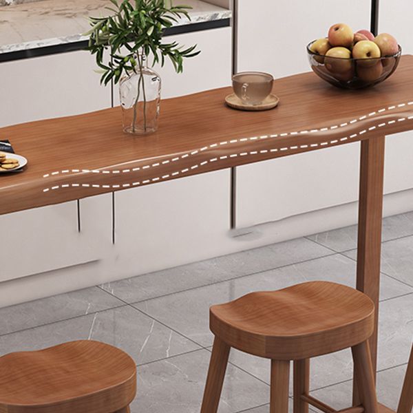 Contemporary Rectangle Pub Dining Set 1/4/7 Pieces Pine Solid Wood Counter Set