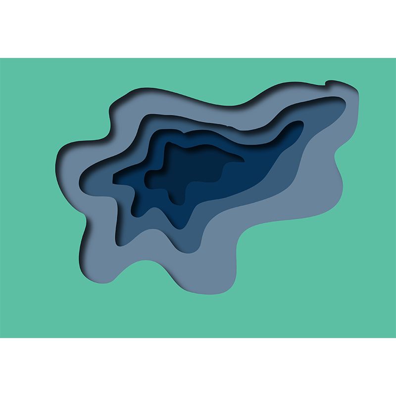 Environment Friendly Abstract Style Mural Wallpaper Illustration Indoor Wall Mural