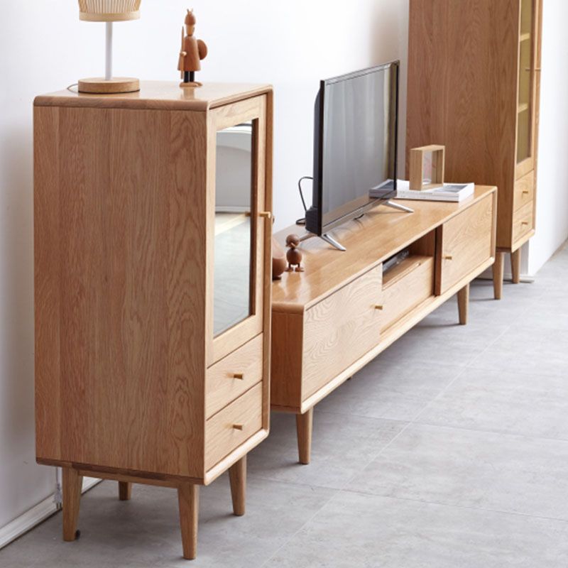 Contemporary Vertical Bachelor Chest Wood Storage Dresser for Home