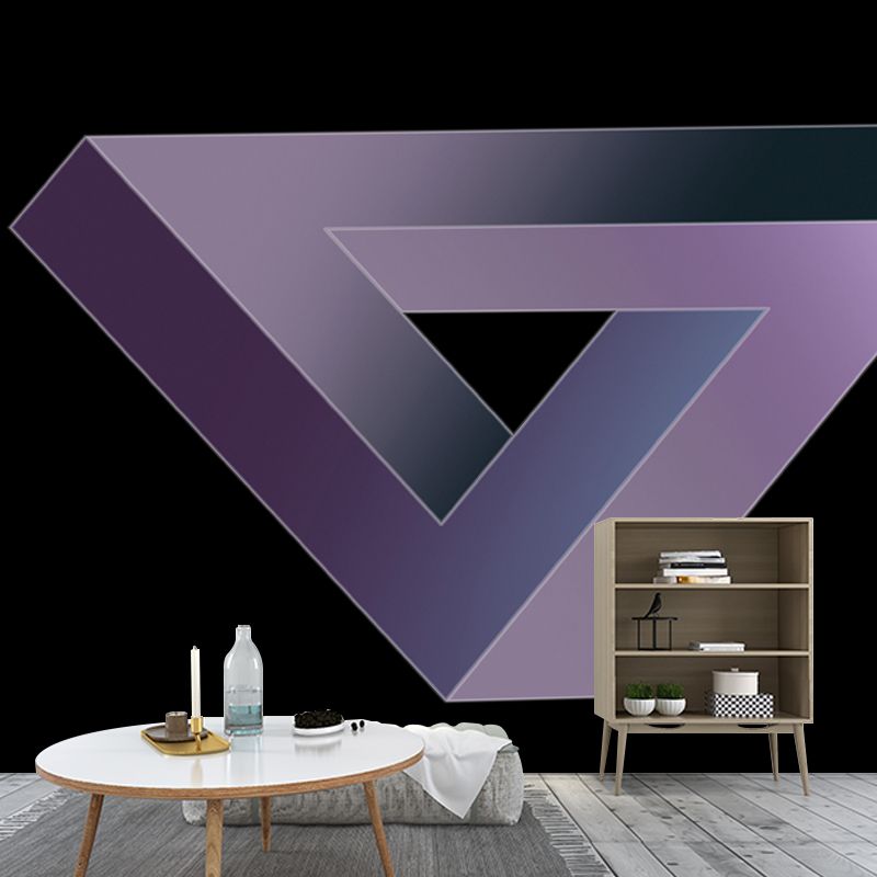 Geometry Wall Murals Contemporary Wall Art for Bedroom, Moisture Resistant