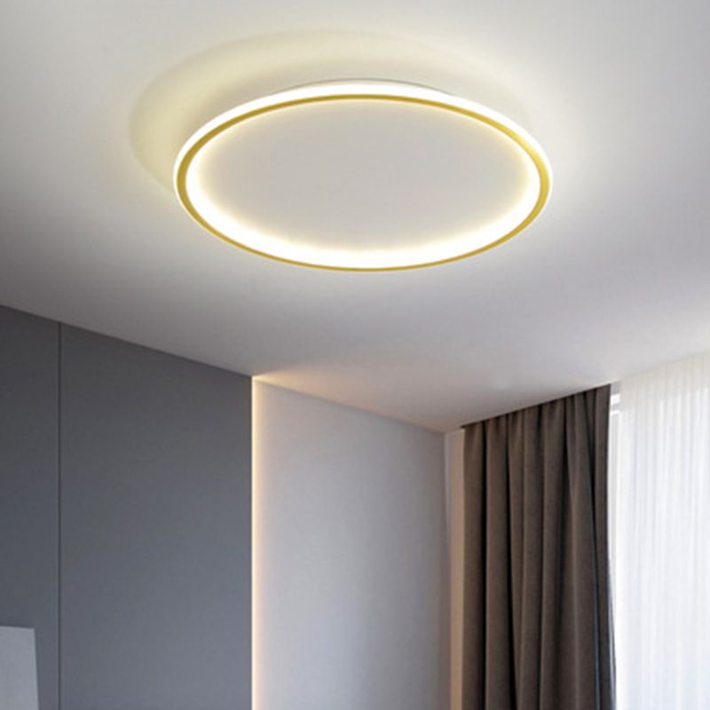 Round Flush Light Acryl Modern Flush Mount Deckenleuchte für Wohnzimmer