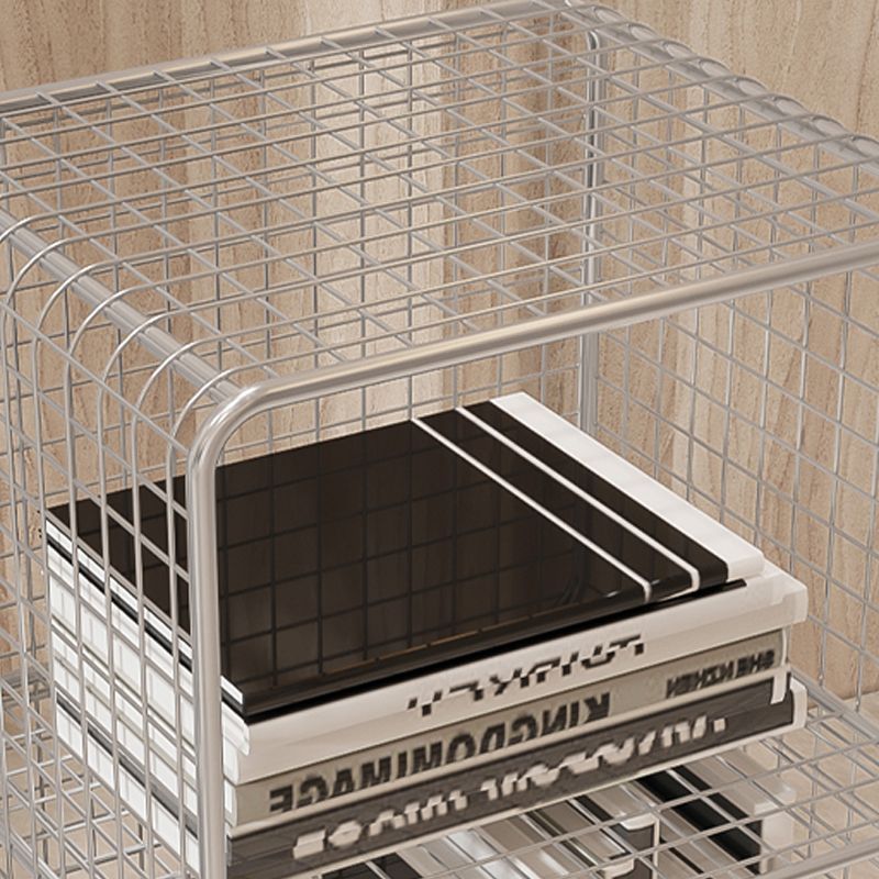 Bibliothèque standard de style industriel Metal à l'arrière fermé pour le bureau à domicile