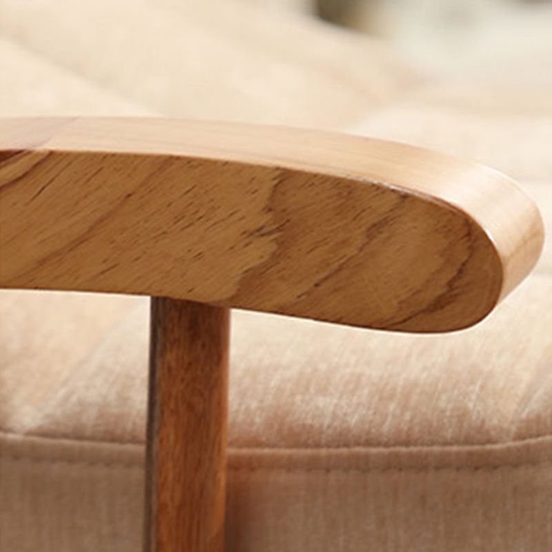 Leather Rocking Chair Plain Contemporary Tufted Cushions Rocking Chair with Ottoman