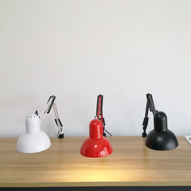 Eisenschüssel Schattenklemme-On-Aufgabenlampe Macaron 1-Bulb verstellbarer Tischlicht