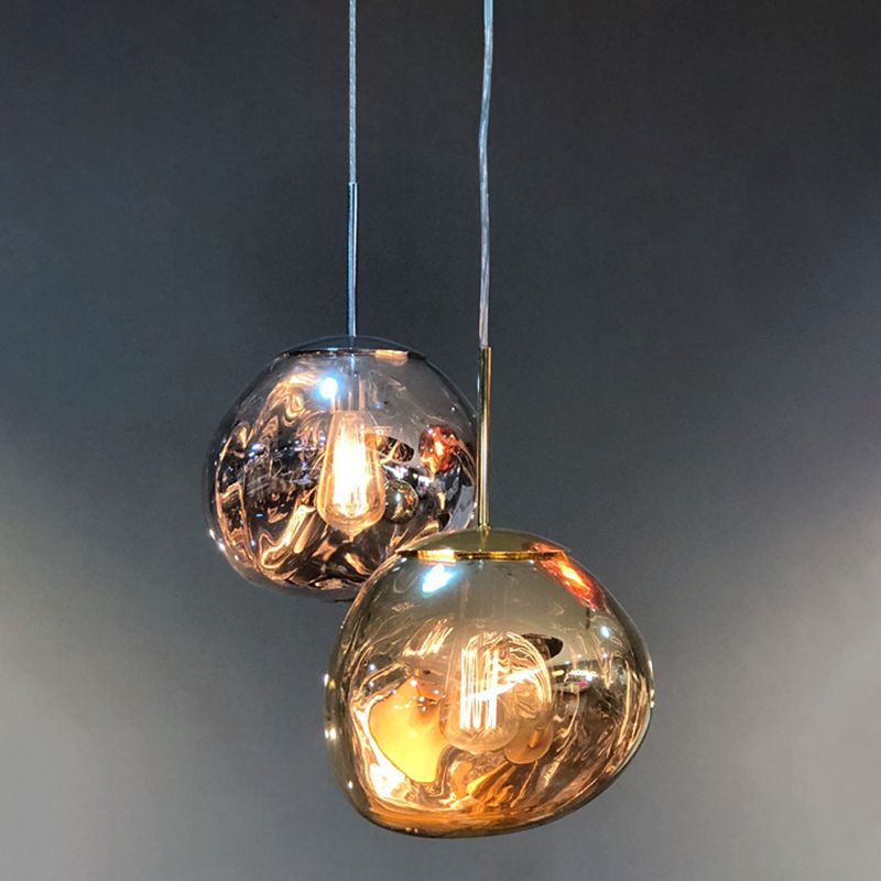 1-Ligth mondgeblazen glazen hanglampverlichtingsarmaturen Minimalisme plafondhanger voor slaapkamer