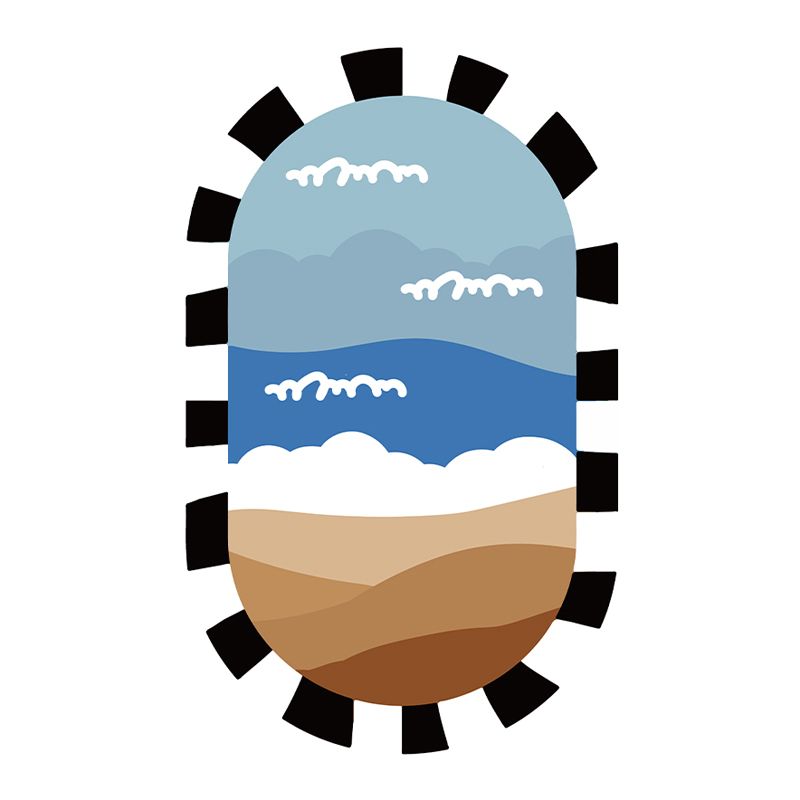 Modern Drawing Room Area Rug Flower Pattern Polyester Area Carpet Stain Resistant Rug