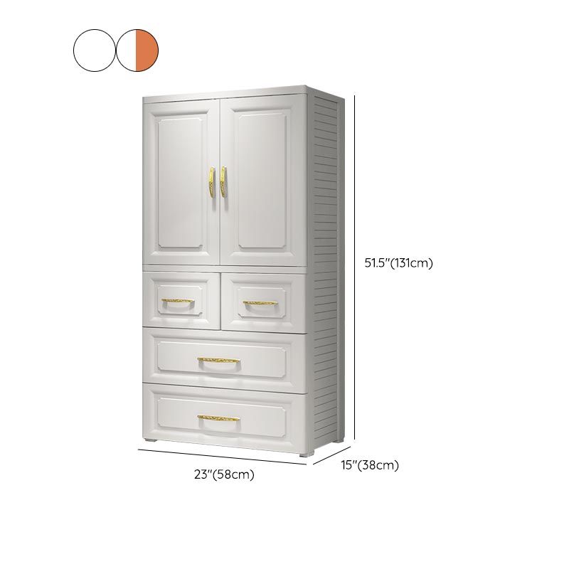 Contemporary Wardrobe Closet Plastic Wardrobe Cabinet with Legs