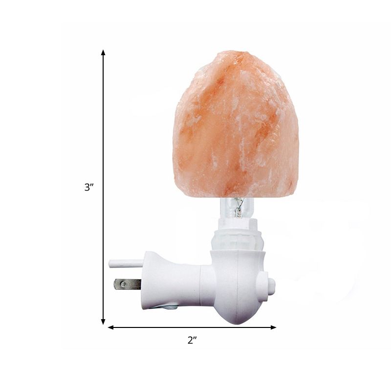 Modern Creative Creative Stone Wall Light Energy Saving White Plug in LED Night Light per corridoio