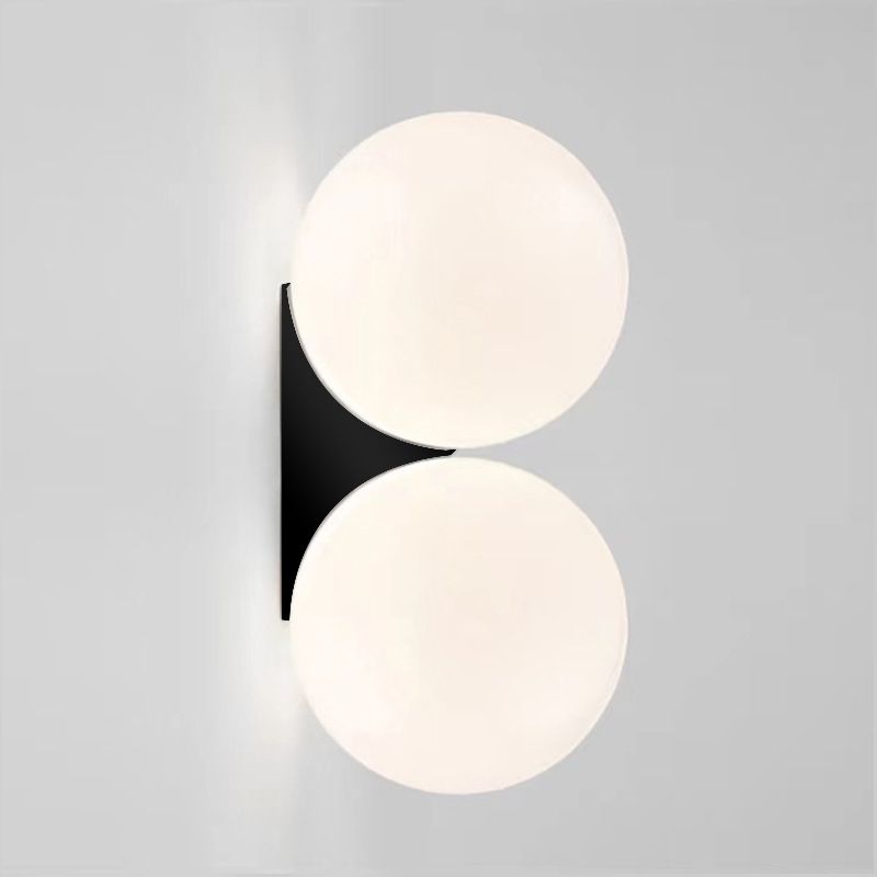 Globe Wall Lighting Simplicity Glass 1/2 Light Wall Sconces for Bedroom