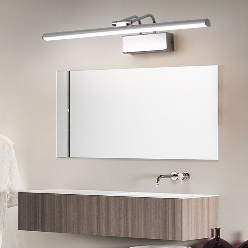 Luci di applique a parete lineare moderna Metal 1 Light Sconce Light con ombra acrilica