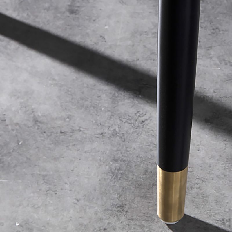 Leather Arm Chair Glam Style Indoor Dining Chair for Dining Room