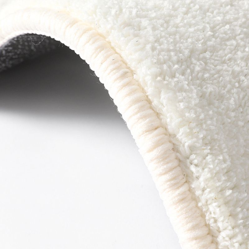 Brown Circle Rug Polyester Casual Rug Washable Rug for Living Room