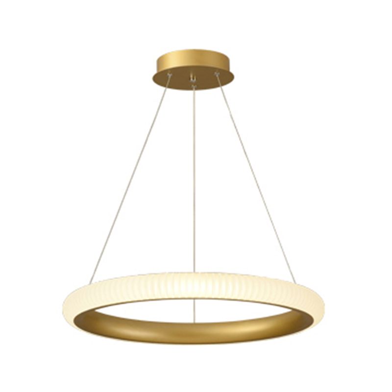 Twisted Shade Metal Chandelier Light Modern 1-Light Chandelier Lighting Fixture