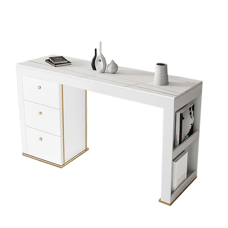 Contemporary Style 1/2/3 Pieces Stone Rectangular Bar Table Set for Indoor