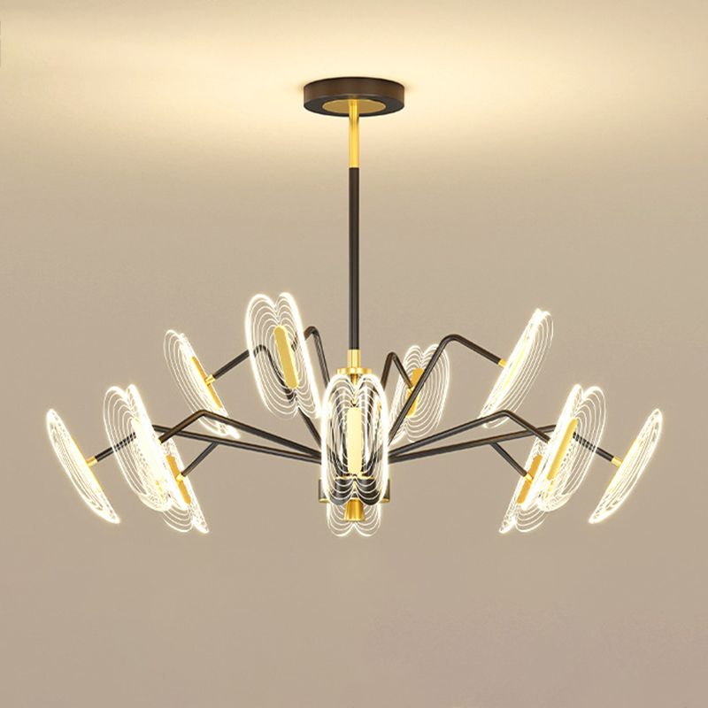 Multi Light Unique Branch Hanging Lights Modern Style Metal Hanging Lighting for Study