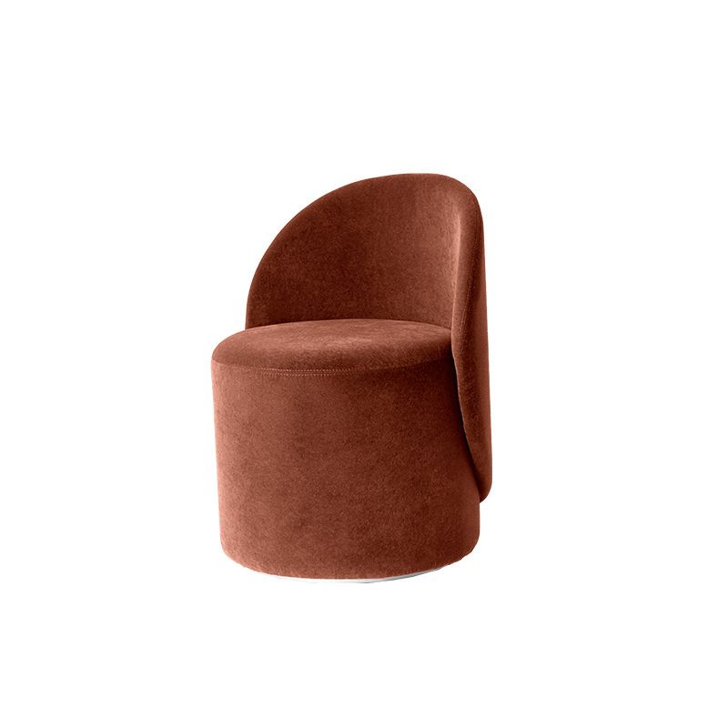 Tight Back Solid Wood Frame Armless Chair Solid Color Accent Chair