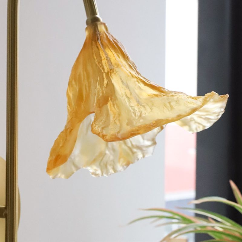 Modern Metal Sconce Light Fixture Glass Shade Wall Sconce Lighting for Bedroom