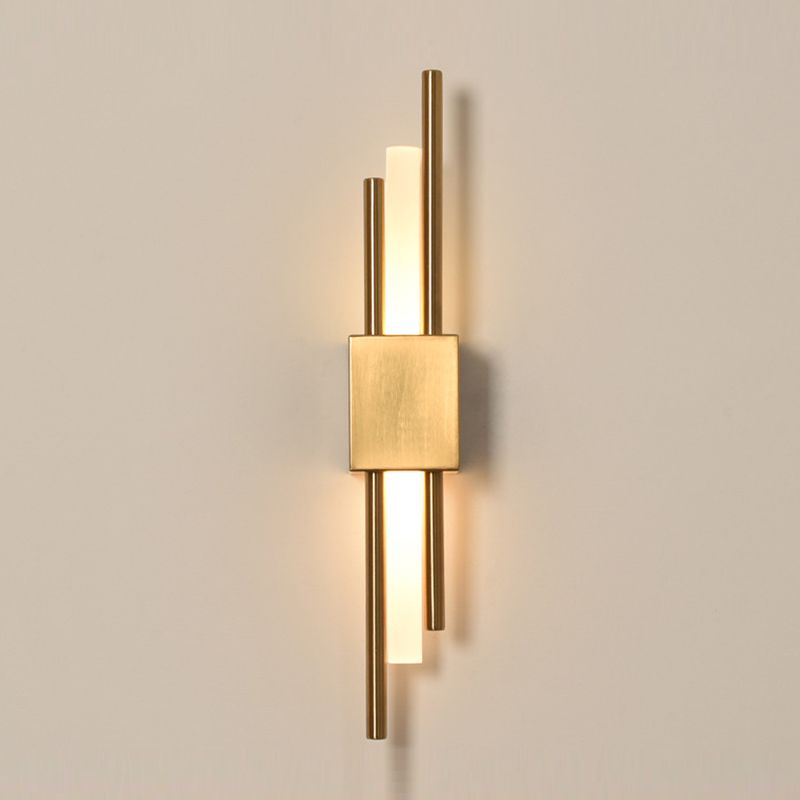 Metal Cylinder Shape Wall Light Modern Style 1 Light Wall Light Sconce