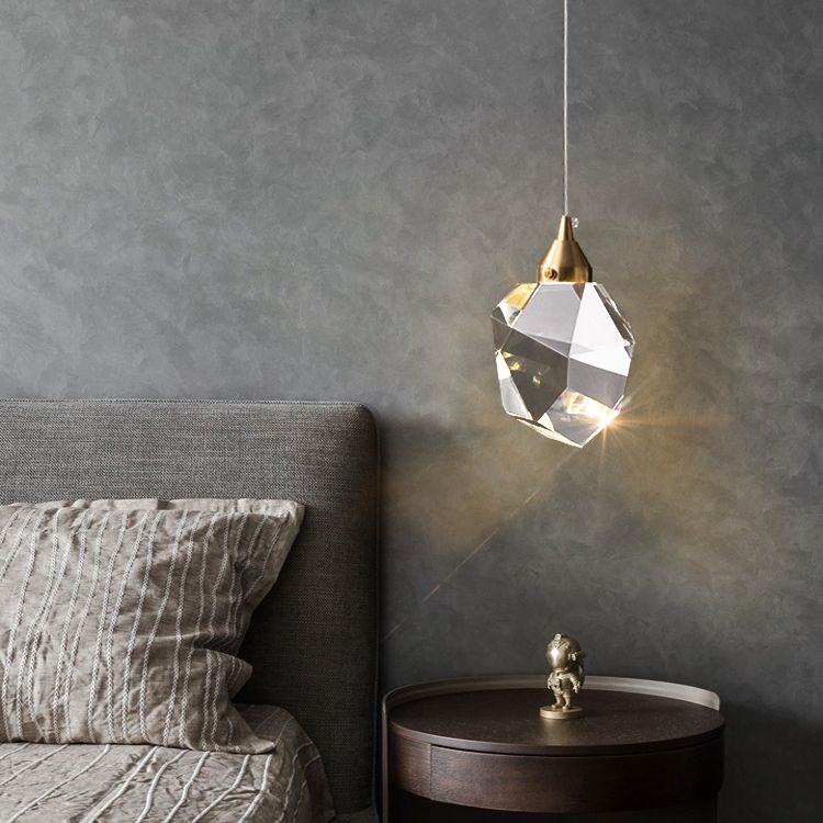 Finitura in ottone Mini Crystal Crystal Light Modern Style Modern Style Light per soggiorno bar Caffetteria bar