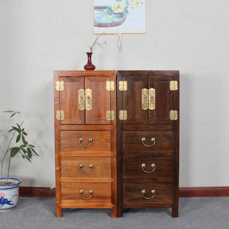 Traditional Solid Wood Storage Chest Bedroom Chest with Drawers