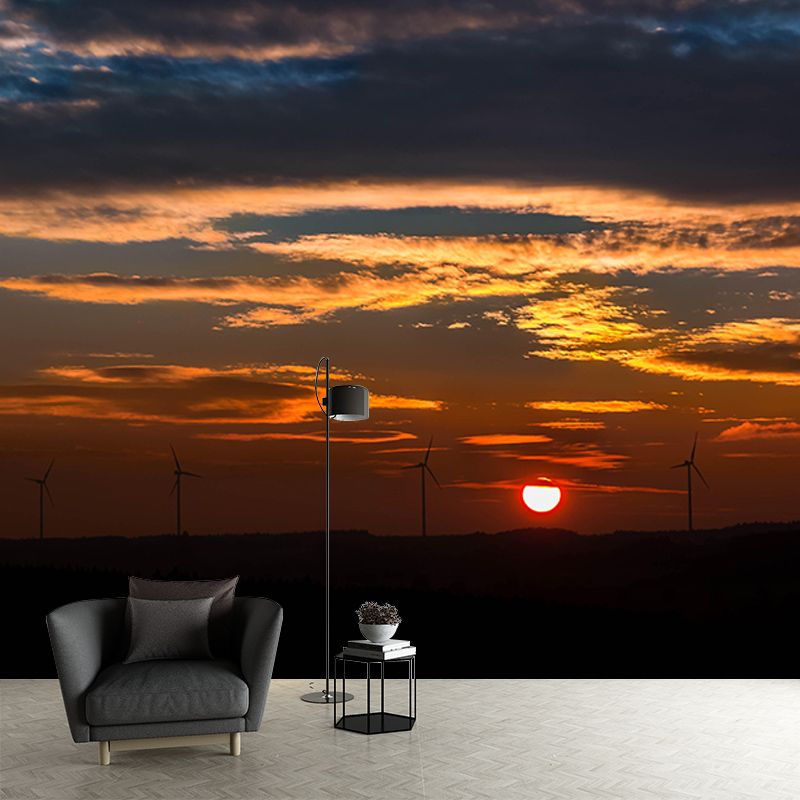 Customized Modern Sky Wall Mural Moisture Resistant Wall Covering for Sitting Room