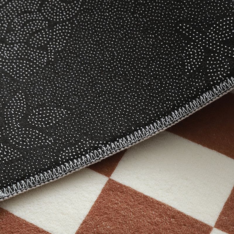 lattice Anti-Slip Backing Rug Rectangle Colorful Soft Loom Rug for Bedroom
