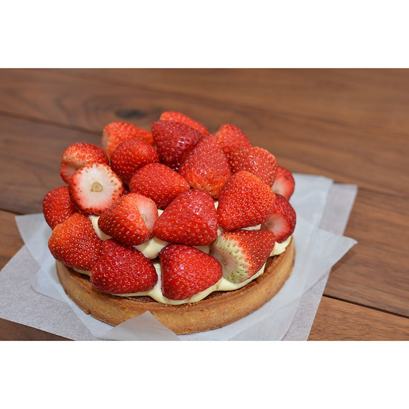 Customized Strawberry Cake Dessert Mural Wallpaper Commerce Shop Decoration