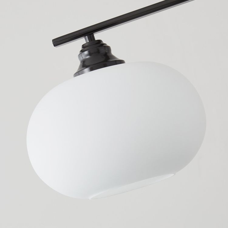 Modern Golden/Black Ceiling Light Metal/Glass Kitchen Island Lighting for Home