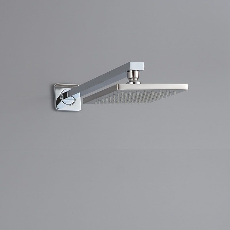 Square Fixed Shower Head in Polished Chrome Leak Resistant Large Shower Head