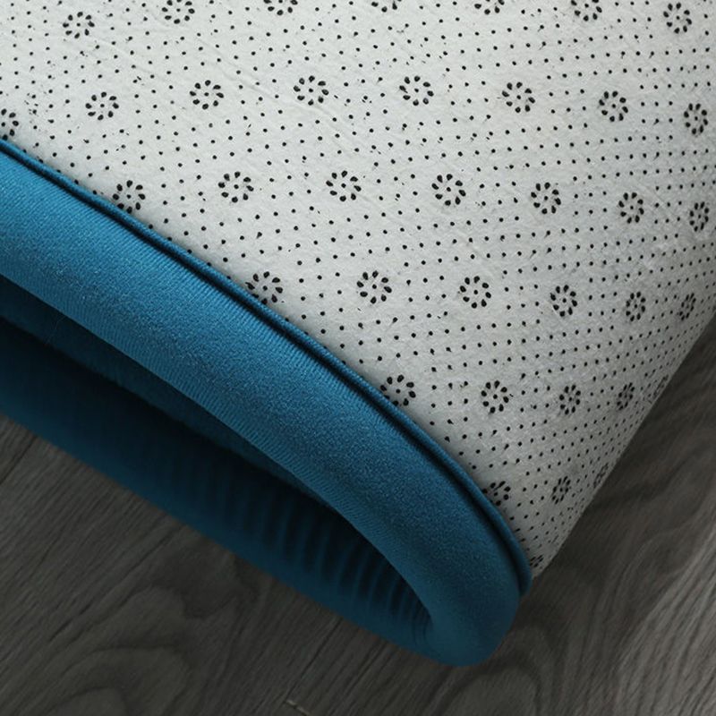 Solid Color Rug Short Velvet Living Room Carpet Polyester Washable Area Rug